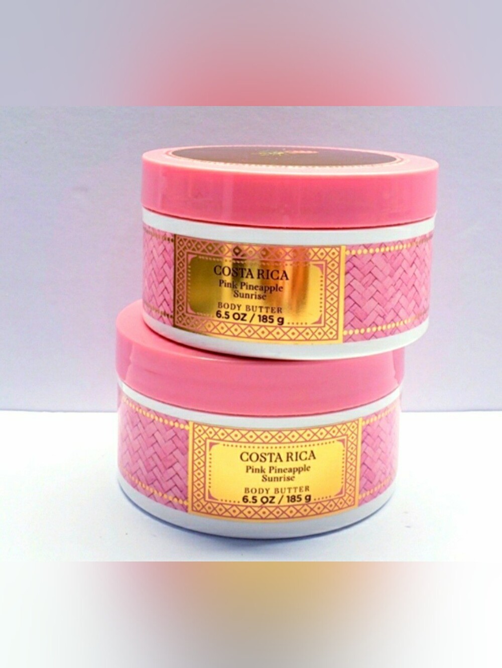Bath & Body Works Costa Rica PINK PINEAPPLE SUNRISE Body Butter, 6.5 Oz (2 pcs)
